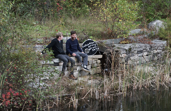 drummer and guitarist stare into the present